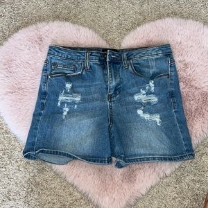 High Waist denim shorts